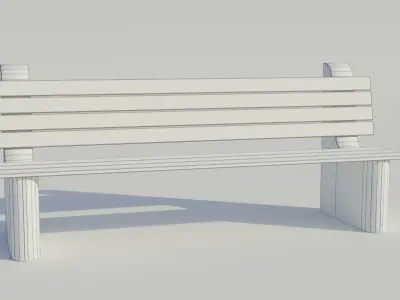 Park Benches - Low poly PBR 3D Model Pack