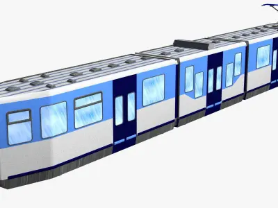 bn tram version 11 and-or 12 Low-poly 3D model