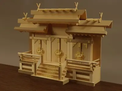 Kamido - House of Spirits Japan Low-poly 3D model