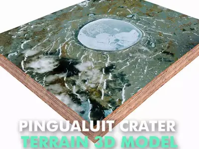 Pingualuit Crater Canada 3D model