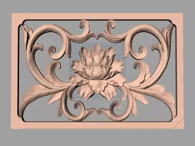 Woodworking CNC Router 3D Relief STL models used for artcam E439 3D model