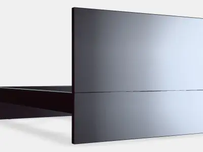 MALM Bed frame high Low-poly 3D model