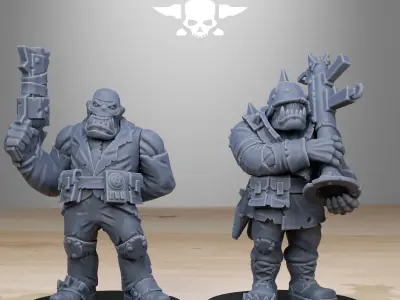 Orkaz Team Fighters 3D print model