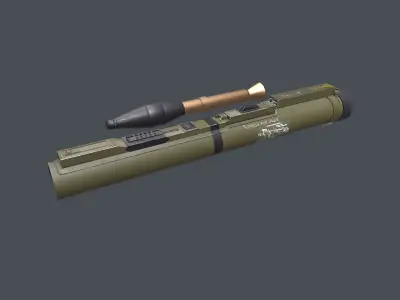 M72 LAW light Anti Tank Weapon Low-poly PBR Low-poly 3D model