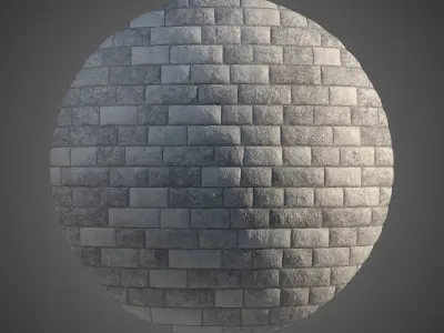 8K Large Area Linear Cobblestone 01 - 3 Variations Texture