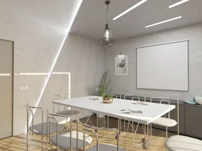 Office modern home 3D model