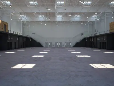 Exhibition Hall 14 interior 3D model