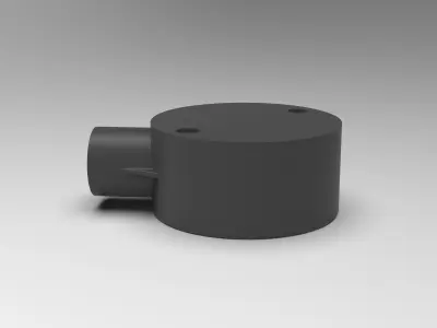 20mm-1-way-Junction-Box plastic pipe 3D print model