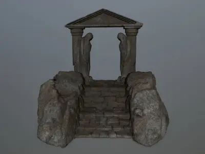 Souls Gate Low-poly 3D model