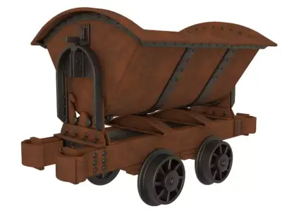 Mine Cart collection 3D model
