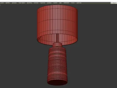 Ansari Table Lamp Low-poly 3D model