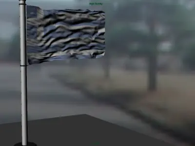 Greece flag 3D model