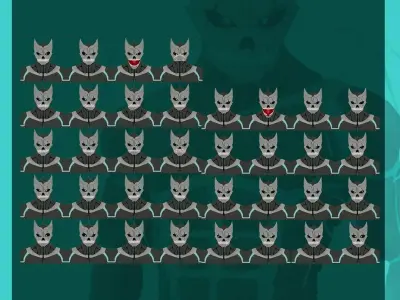 Kaiju No 8 - Hibino Kafka Animation ready Game Ready VRM ready Low-poly 3D model