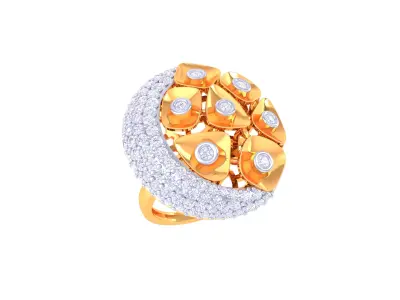  Women Ring MTL 3dm STL OBJ FBX Details 3D print model 56