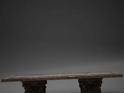 Classic Stone coffe table 3D model