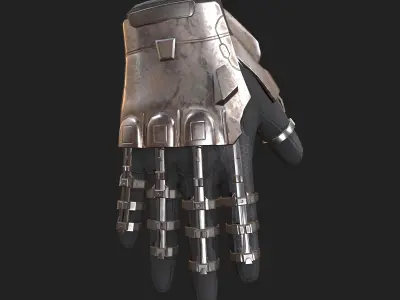 Scifi Gloves  Low-poly 3D model