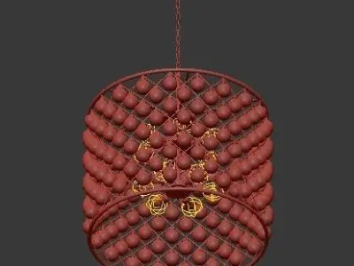 SPENCER HOOP CHANDELIER 1 3D model