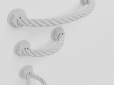 Rope Furniture  Door Handle 3D model