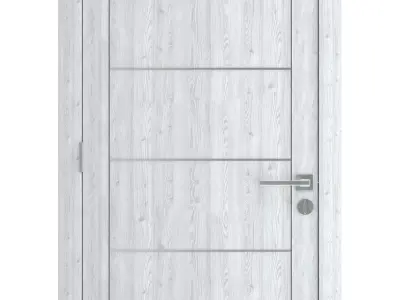 Door-064 wooden door 3D model