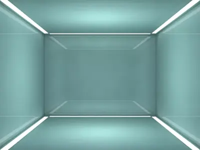 Sci Fi Room Low-poly 3D model