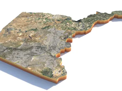 Sacramento city in California USA 3D model