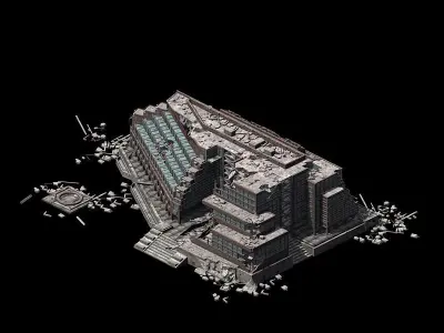 Different dimension - architecture - ruins 02 3D model