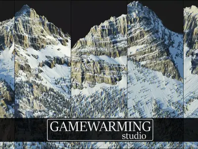 Winter Mountains 3D model