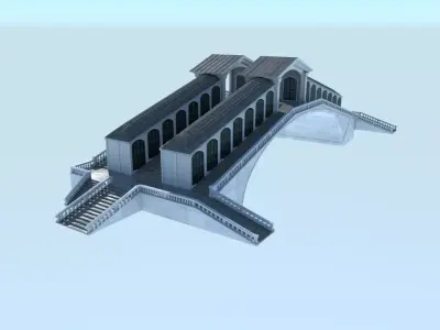 Venice Rialto Bridge  3D model