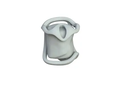 SciFi Shape Object Low Poly Low-poly 3D model 35