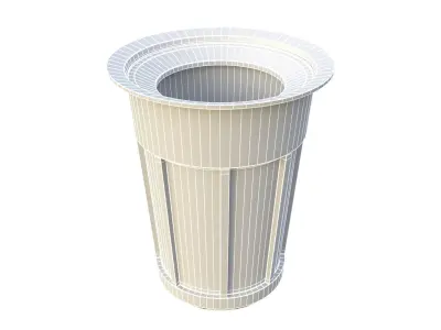 NYC Trash Bin V03 3D model