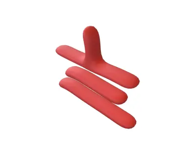 Suzhou Numerals Eight V1 002 Low-poly 3D model