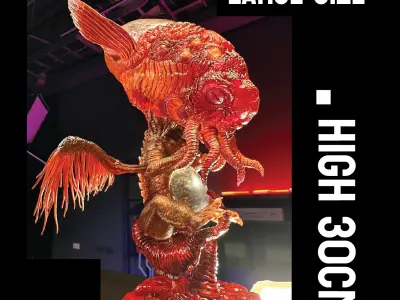 Cthulhu Babe - Lovecraftian Monster Girl Statue STL 3D print model
