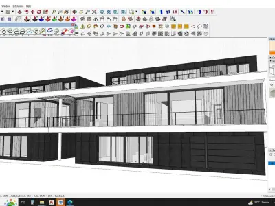 Casa Villa - Modern SketchUp 3D Model 3D model