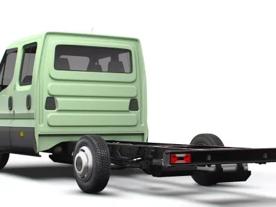 Iveco Daily Double Cab L3 Chassis 2026 3D model