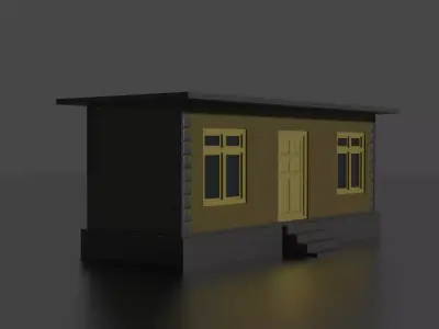 City house low-poly Low-poly 3D model