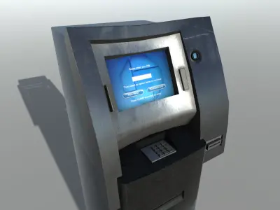 Modern Street Props Low-poly 3D model