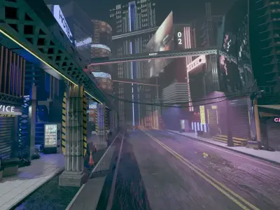 CyberPunk CITY 3D model