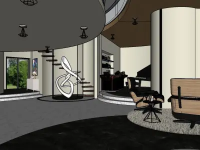 Iron man House Inerior - Remake 3D model