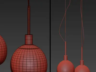 Pendant Lamp Erich Chandelier 3D model