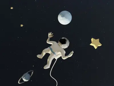 Space Cartoon  3D model