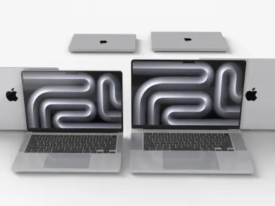 Apple MacBook Pro 2023 14 and 16 3D model