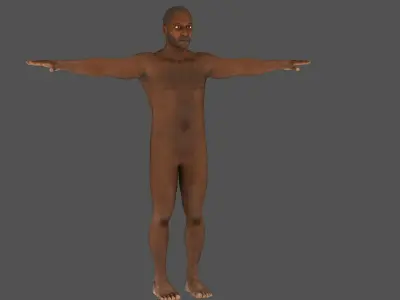 Human body lowpoly model  Low-poly 3D model