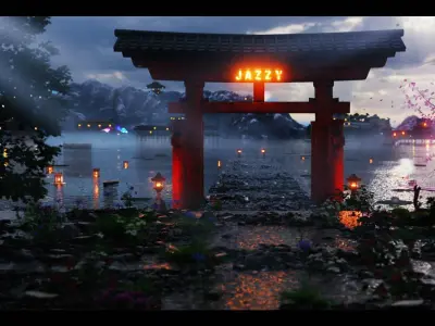 Japanese Scene 3D model