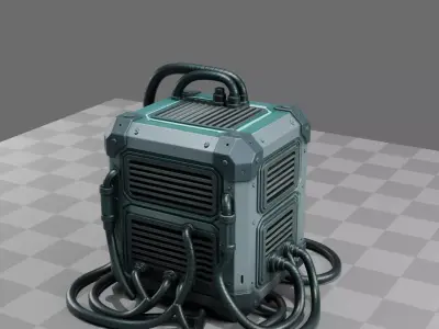 Cyberpunk Street Generator 3D model