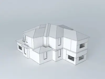 Brown Cottage Free 3D model