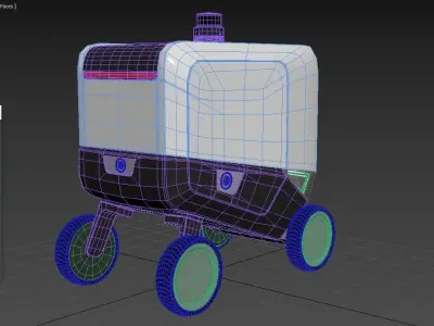 Delivery robot Eliport 3D model