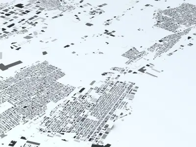 Jersey City Streets and Buildings 3D model