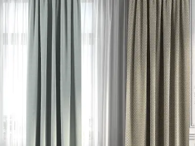 Curtain Set 219 3D model