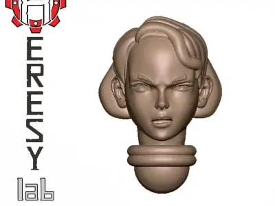 Heresylab - Female Sci-Fi heads for conversions SET 1 of 21 3D print model