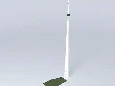 Emley Moor Mast, Huddersfield. Free 3D model
